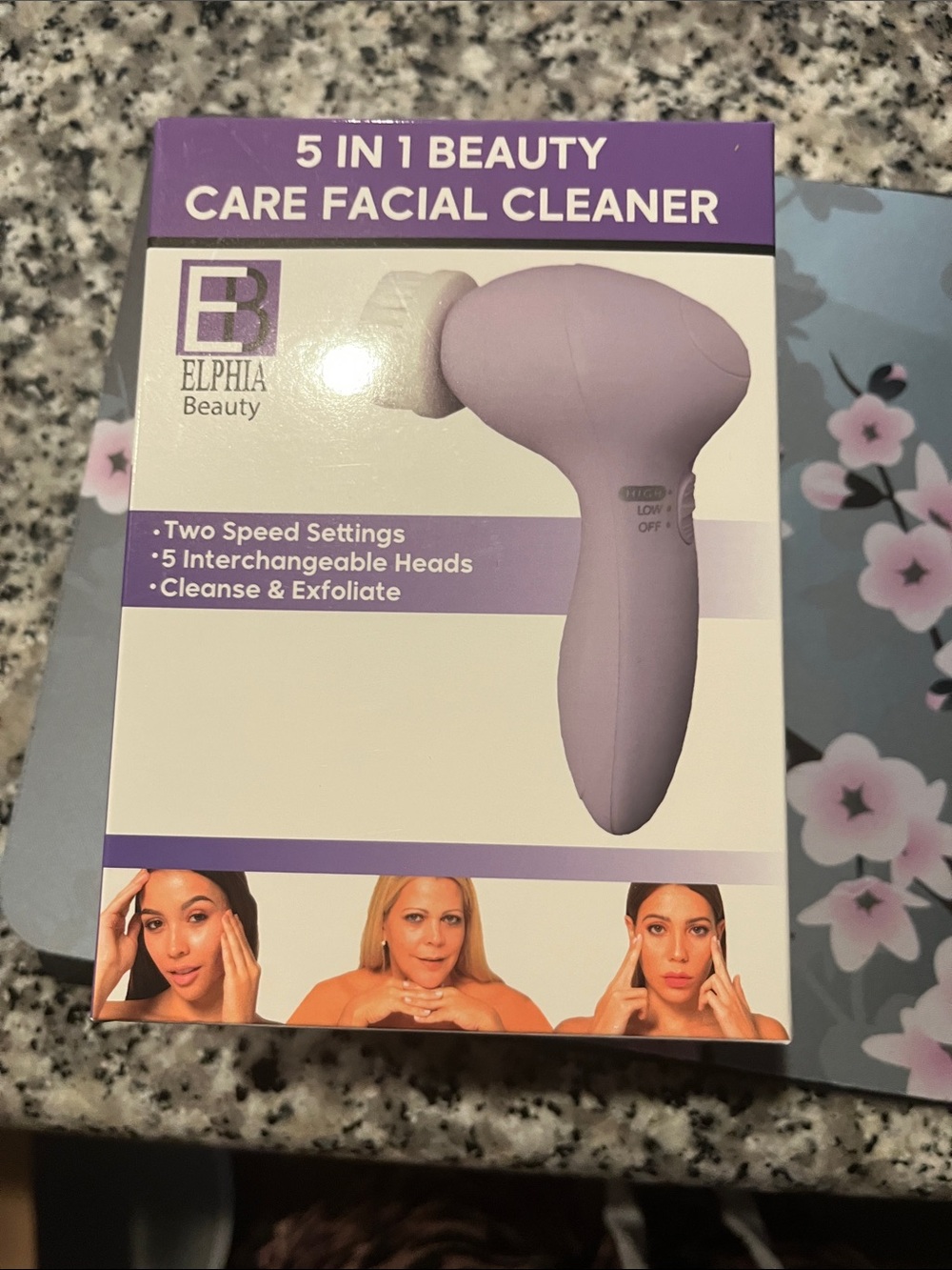 Elphia Beauty 5-in-1 Facial Cleaner - Lavender